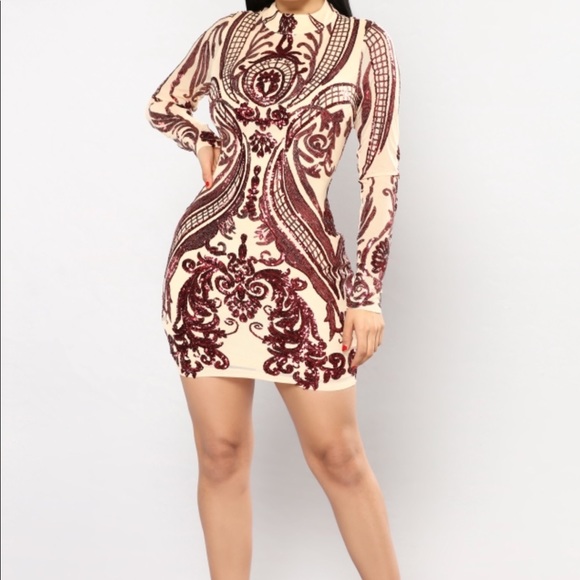 long sleeve sequin dress fashion nova